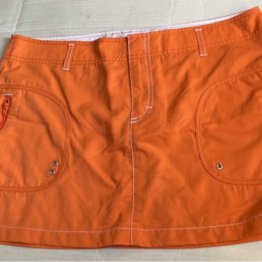 Nautica orange, mini skirt